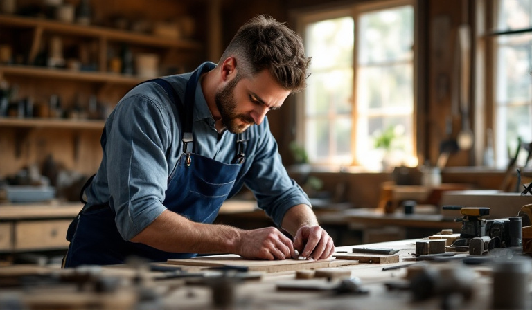 A skilled Australian tradesperson doing precise, high-quality work — the value behind a fair small business pricing strategy in Australia