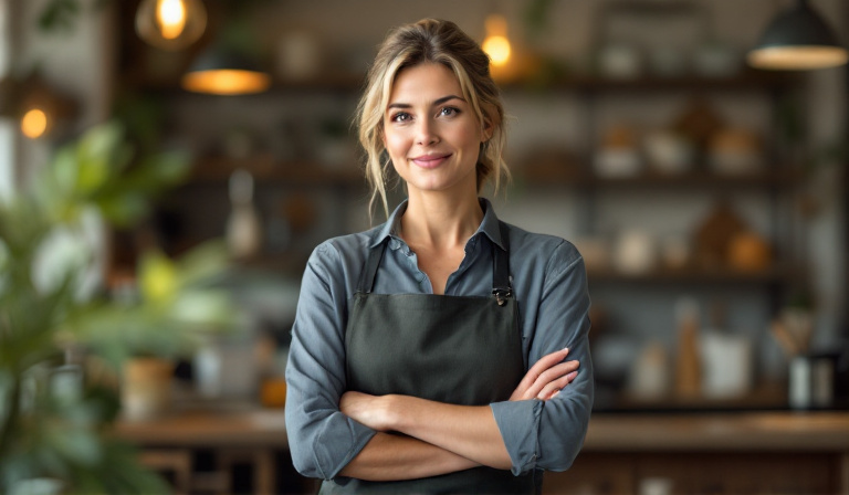 A confident owner in her well-run premises — the kind of business that earns a stronger small business valuation Australia buyers pay more for